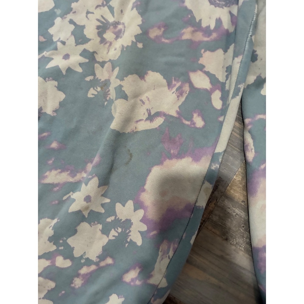 Adidas Originals Floral Print Sweatpants Blue Purple Tie Dye Joggers Womens M - Picture 3 of 9
